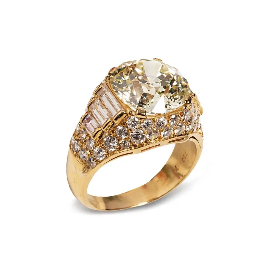 Bague or et diamants